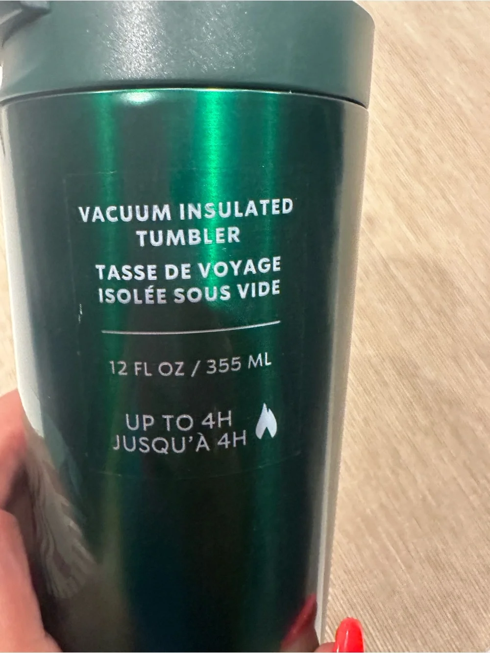 Starbucks Deep Green Travel Cup with Siren Logo 12 OZ